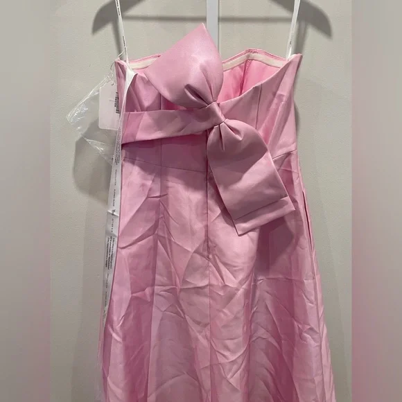 ALFRED SUNG Pink Strapless Maxi Dress - Picture 9 of 11